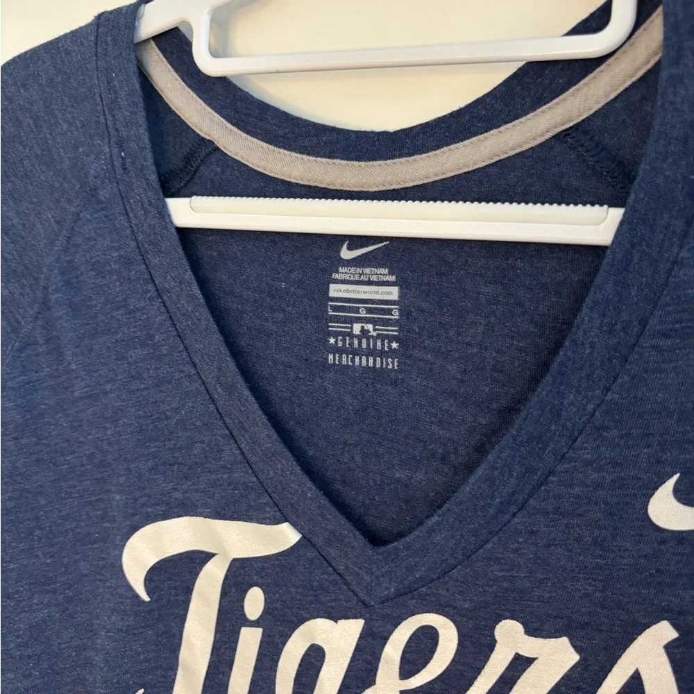 Nike Navy Tigers V-Neck Tee - Picture 3 of 4